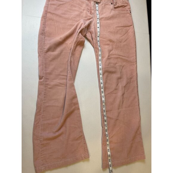 The Limited Womens Chino Pant Corduroy Straight Leg Mid Rise Cotton Pink Size 10 - Picture 5 of 9